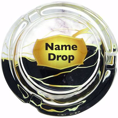 Picture of Ashtray Imprint 8.5cm Glass Rn